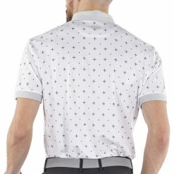 Galvin Green Marlow Ventil8+ Polo Shirt - White/Cool Grey -Golf Clothing Sales Shop galvin green marlow ventil8 polo shirt whitecool grey 4