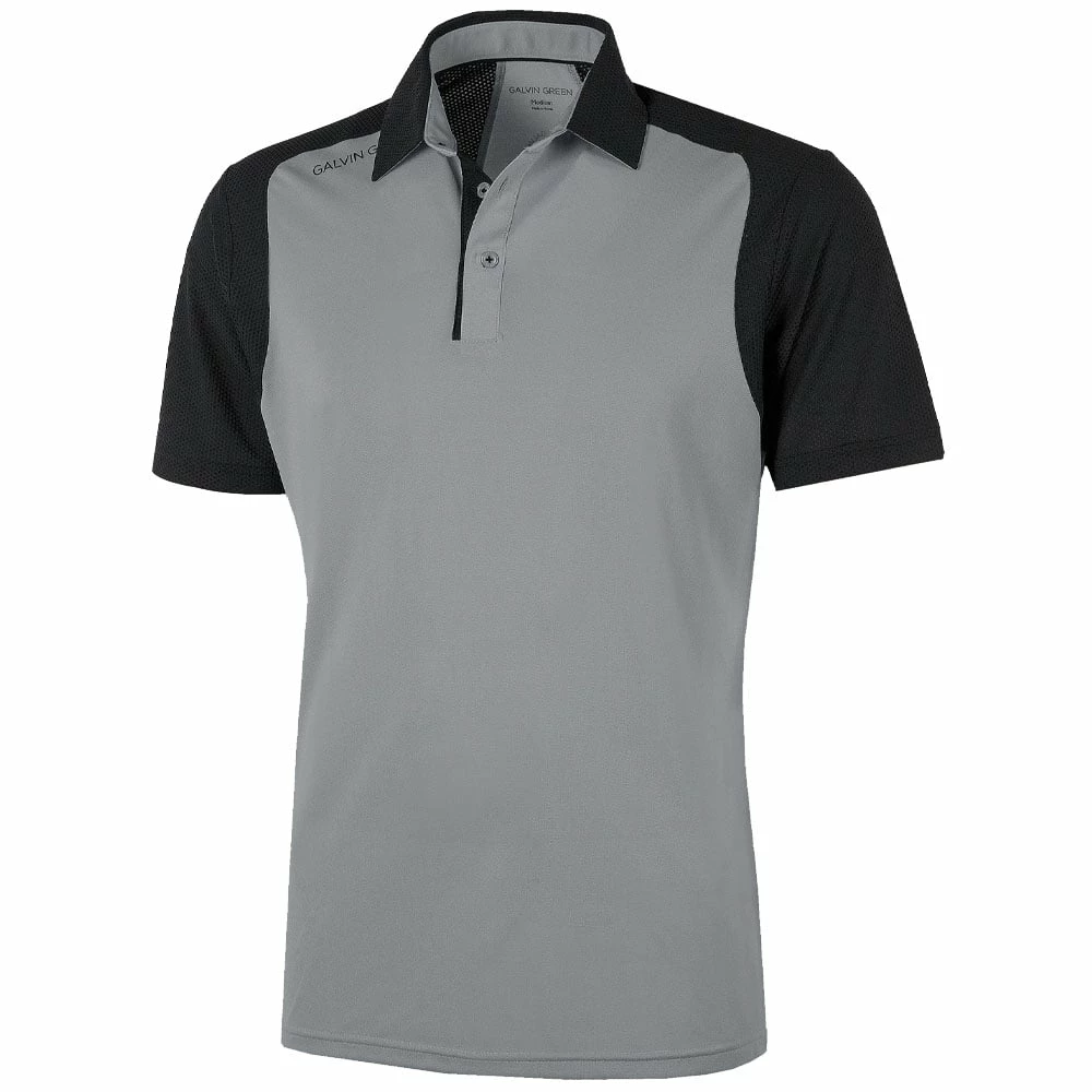 Galvin Green Massimo Ventil8+ Polo Shirt - Sharkskin/Black 3 Galvin Green Massimo Ventil8+ Polo Shirt - Sharkskin/Black