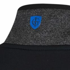 Island Green 1/4 Zip Wind Jacket - Black/Charcoal Marl/Turquoise 7 Island Green 1/4 Zip Wind Jacket - Black/Charcoal Marl/Turquoise -Golf Clothing Sales Shop island green 14 zip windstopper blackcharcoal marlturquoise 3