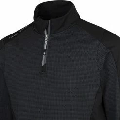 Island Green Geometric Print Top Layer - Black -Golf Clothing Sales Shop island green geometric print top layer black 3