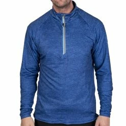 Island Green Raglan Sleeve Top Layer - Blue Marl