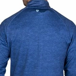 Island Green Raglan Sleeve Top Layer - Blue Marl -Golf Clothing Sales Shop island green raglan sleeve top layer blue marl 4