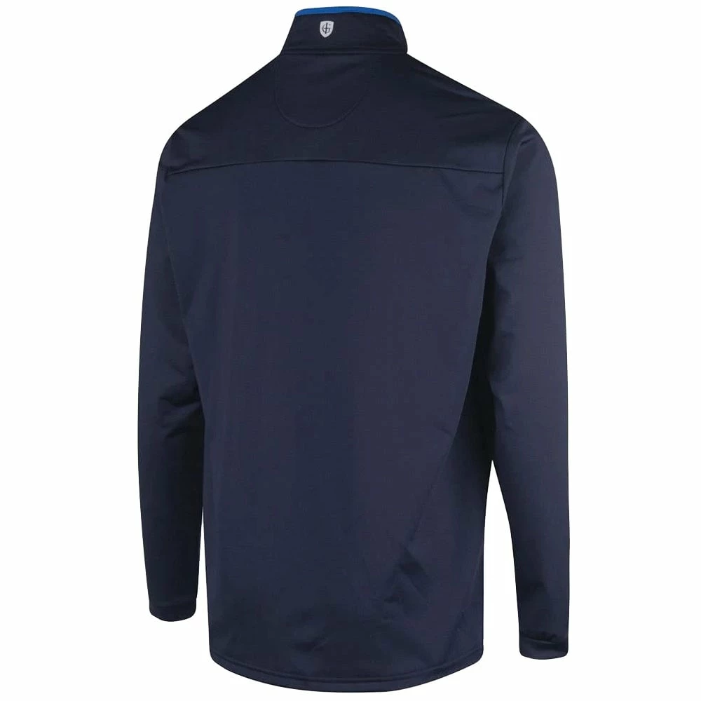 Island Green Ribbed Yoke 1/4 Zip Pullover - Navy/Marine/White 4 Island Green Ribbed Yoke 1/4 Zip Pullover - Navy/Marine/White - Image 2