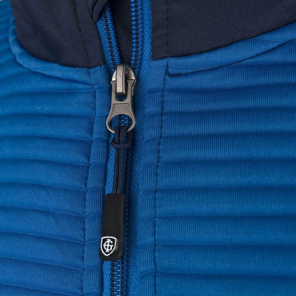 Island Green Ribbed Yoke 1/4 Zip Pullover - Navy/Marine/White 5 Island Green Ribbed Yoke 1/4 Zip Pullover - Navy/Marine/White - Image 3