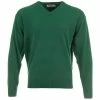 ProQuip Lambswool Water Repellent V Neck Golf Sweater - Grove Green 2 ProQuip Lambswool Water Repellent V Neck Golf Sweater - Grove Green -Golf Clothing Sales Shop lmbswool repellant v neck mariner grove green 1