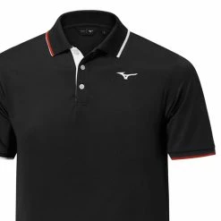 Mizuno Quick Dry Comp Plus Polo Shirt - Black -Golf Clothing Sales Shop mizuno quick dry comp plus polo black 2