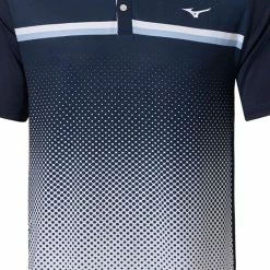 Mizuno Quick Dry Elite Gradient Polo Shirt - Deep Navy -Golf Clothing Sales Shop mizuno quick dry elite gradient polo deep navy 5