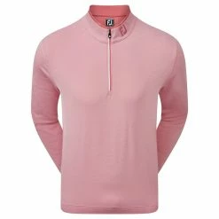 FootJoy Lightweight Microstripe Chill-Out Sweater - Cape Red/White