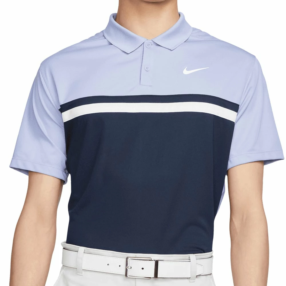 Nike Dri-FIT Victory Polo Shirt - Light Thistle/Obsidian/White 3 Nike Dri-FIT Victory Polo Shirt - Light Thistle/Obsidian/White