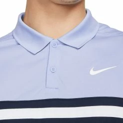 Nike Dri-FIT Victory Polo Shirt - Light Thistle/Obsidian/White 7 Nike Dri-FIT Victory Polo Shirt - Light Thistle/Obsidian/White -Golf Clothing Sales Shop nike dri fit victory polo shirt light thistleobsidianwhite 3