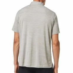 Oakley Aero Hydrolix Polo Shirt - Stone Grey Heather -Golf Clothing Sales Shop oakley aero hydrolix polo shirt stone grey heather 4