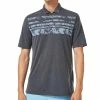 Oakley Azalea Stripe Polo Shirt - Blackout Heather -Golf Clothing Sales Shop oakley azalea stripe polo shirt blackout heather 3