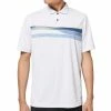 Oakley Dimension Stripe RC Polo Shirt - White -Golf Clothing Sales Shop oakley dimension stripe polo shirt white 1 6