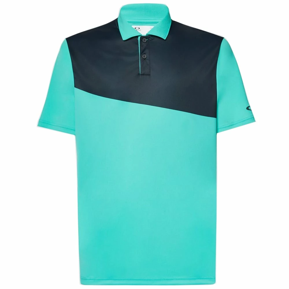Oakley Divisional Colour Block Polo Shirt - Light Emerald - Image 3