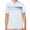 Oakley Dimension Stripe RC Polo Shirt - Light Blue Breeze -Golf Clothing Sales Shop oakley hexsplit stripe rc polo shirt blue breeze 5