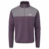 Oscar Jacobson Wainright Lined Zip Neck Sweater - Plum 1 Oscar Jacobson Wainright Lined Zip Neck Sweater - Plum -Golf Clothing Sales Shop ojknt0010 wainwright plum 01