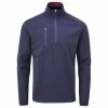 Oscar Jacobson Richmond 1/2 Zip Windproof Jacket - Navy 2 Oscar Jacobson Richmond 1/2 Zip Windproof Jacket - Navy -Golf Clothing Sales Shop ojtop0015 richmond navy 01 png