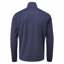 Oscar Jacobson Richmond 1/2 Zip Windproof Jacket - Navy -Golf Clothing Sales Shop ojtop0015 richmond navy 02 png