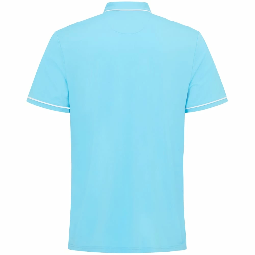 Original Penguin Heritage Piped Polo Shirt - Aquarius - Image 2