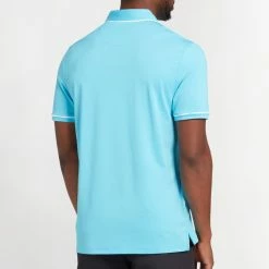 Original Penguin Heritage Piped Polo Shirt - Aquarius -Golf Clothing Sales Shop original penguin heritage piped polo shirt aquarius 4