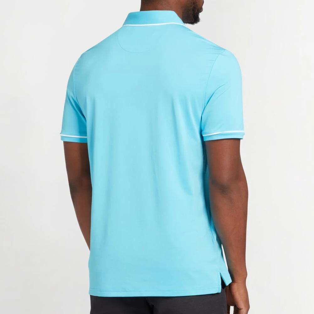 Original Penguin Heritage Piped Polo Shirt - Aquarius - Image 4