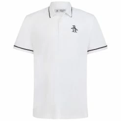 Original Penguin Heritage Piped Polo Shirt - Bright White
