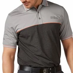Oscar Jacobson Belford Polo Shirt - Dark Grey -Golf Clothing Sales Shop oscar jacobson belford polo shirt dark grey 1