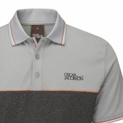 Oscar Jacobson Belford Polo Shirt - Dark Grey -Golf Clothing Sales Shop oscar jacobson belford polo shirt dark grey 3