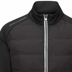 Oscar Jacobson Radstock Full Zip Padded Jacket - Black -Golf Clothing Sales Shop oscar jacobson radstock full zip padded jacket black 2