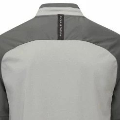 Oscar Jacobson Redfern 1/2 Zip Jacket - Light Grey -Golf Clothing Sales Shop oscar jacobson redfern 12 zip jacket light grey 4