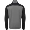 Oscar Jacobson Taylor 1/4 Zip Mid-Layer - Charcoal -Golf Clothing Sales Shop oscar jacobson taylor 14 zip mid layer charcoal 2