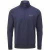 Oscar Jacobson Trent Tour Mid Layer 1/2 Zip Pullover - Solid Navy 2 Oscar Jacobson Trent Tour Mid Layer 1/2 Zip Pullover - Solid Navy -Golf Clothing Sales Shop oscar jacobson trent tour mid layer pullover solid navy 1
