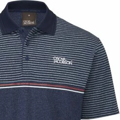 Oscar Jacobson Whitby Polo Shirt - Navy Marl 9 Oscar Jacobson Whitby Polo Shirt - Navy Marl -Golf Clothing Sales Shop oscar jacobson whitby polo shirt navy marl 3