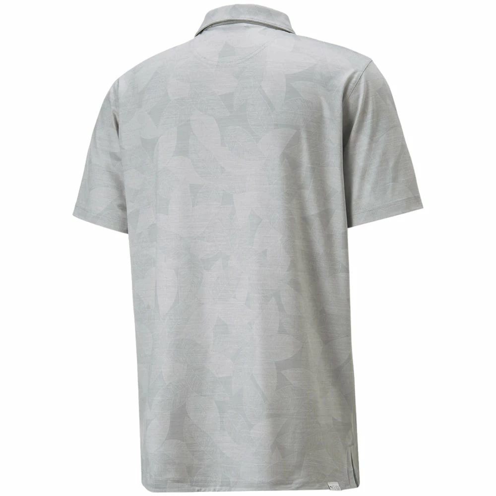 Puma Cloudspun Leaflet Polo Shirt - Quiet Shade Heather 4 Puma Cloudspun Leaflet Polo Shirt - Quiet Shade Heather - Image 2