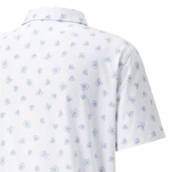 Puma MATTR Spring Polo Shirt - Bright White/Bright Cobalt -Golf Clothing Sales Shop puma mattr spring polo shirt bright white1bright cobalt 2