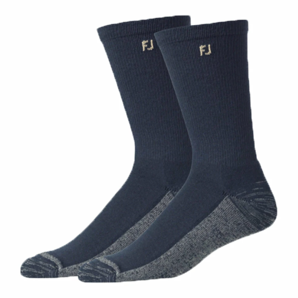 FootJoy ProDry Crew Socks - Navy (2 Pack) 3 FootJoy ProDry Crew Socks - Navy (2 Pack)