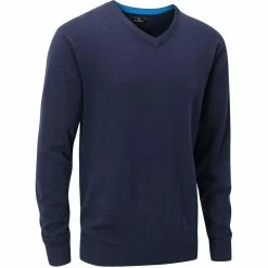 Stuburt Urban V Neck Golf Sweater -Golf Clothing Sales Shop stuburt urban v neck golf sweater midnight 5 3