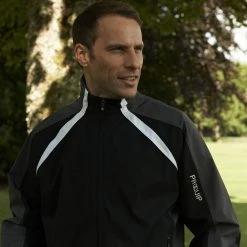 ProQuip Golf Trophy Waterproof Jacket - Black -Golf Clothing Sales Shop trophy black 2