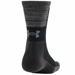 Under Armour Cold Weather Crew Socks (2 Pack) - Black/Pitch Grey -Golf Clothing Sales Shop under armour cold weather crew socks 2 pack 3