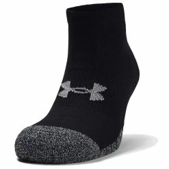Under Armour Heatgear Low Cut Socks - Black (3 Pack) -Golf Clothing Sales Shop under armour heatgear low cut socks black 3 pack 1