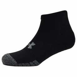 Under Armour Heatgear Low Cut Socks - Black (3 Pack) -Golf Clothing Sales Shop under armour heatgear low cut socks black 3 pack 5