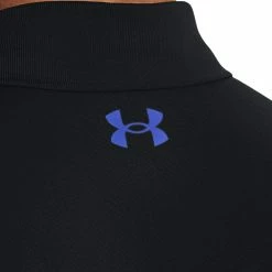 Under Armour Performance Blocked Polo Shirt - Black/Blue -Golf Clothing Sales Shop under armour performance blocked polo shirt black blue 3