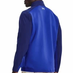 Under Armour Storm Daytona 1/2 Zip Sweater - Versa Blue -Golf Clothing Sales Shop under armour storm daytona half zip sweater versa blue 5
